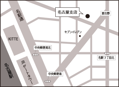 名古屋支店の地図