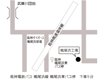 鳴尾浜工場 地図
